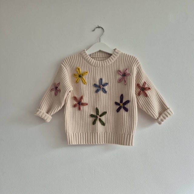 アウター 90s Vintage Flower Ecuador Knit Kids This item is unavailable - Etsy